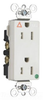 Duplex/Single Receptacle - TRIG26262-HGLA - Hubbell Wiring Device-Kellems