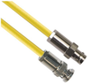 PL75-7 TRB Plug 3-Slot Male to CJ70-7 TRB Jack 3-Lug Female 75 Ohm TRC-75-2 Triaxial cable Yellow jacket 36-inch Triax Cable Assembly - MP-2614-36 - MilesTek Corporation