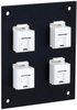 Universal Sub-Panel, 4 110 Category 5E Tool-Less Poe+ Compliant Jacks Rohs Compliant L-Com - 07AH3434 - Newark, An Avnet Company