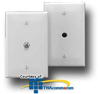 Leviton Midsize Single-Gang Telephone & Video Wallplate - 40539-CM - TelephoneStuff.com