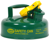Eagle Green Galvanized Steel 2 qt Safety Can - 8 3/4 in Height - 6 3/4 in Overall Diameter - EAGLE UI-4-SG - EAGLE UI-4-SG - R. S. Hughes Company, Inc.