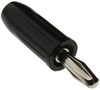 Banana Plug, 15A, Solder, Black; Gender Mueller Electric - 93F9720 - Newark, An Avnet Company