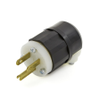 Leviton 5266-C Straight Blade Plug, NEMA 5-15P, 15A, 125VDC 2P, 3W -- 11036 - Image