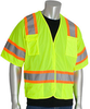 PIP 303-5PMTT-LY Lime Yellow 2XL Polyester Mesh High-Visibility & Reflective Vest - 6 Pockets - Fits 54.5 in Chest - 29 in Length - 616314-26314 - 616314-26314 - R. S. Hughes Company, Inc.