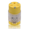 3-Prong Straight Connector, 15 Amp 250 Volt 6-15R with Green Neon Light - 5637 - Suzhou Ele Mfg Co., Ltd.