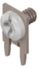 Slim-Line PC Screw Terminal, 90°-White Screw Captivated - 7757-4 - Keystone Electronics Corp.