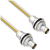 Teflon Jacket Cable Assembly TRB Insulated Bulk Head Jack 3-Lug Cable Jack to Jack .236