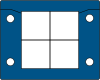 KEL-ER-BL Split Cable Transit Frames for the Food Industry- for Cables with Connectors / IP64/IP65 - 70008.200 - icotek Corp