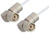 75 Ohm 1.6/5.6 Plug Right Angle to 75 Ohm 1.6/5.6 Plug Right Angle Cable 72 Inch Length Using 75 Ohm RG187 Coax - PE36125-72 - Pasternack