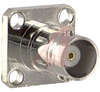 Connector;50 Ohms;Straight;BNC;Gold over Nickel;Panel;Female;Brass;PTFE - 70197954 - Allied Electronics, Inc.