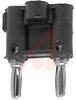 Connector, Banana; Dual Banana Plugs toDual Banana Jack; Beryllium Copper; ABS - 70211335 - Allied Electronics, Inc.