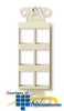 Leviton QuickPort Decora Multimedia Insert - 6 Port - 41646 - TelephoneStuff.com