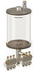 Levelux Clear View Multiple Feed Manual Lubricator, 1/2 gal Pyrex Reservoir, 6 Feeds, 1/8