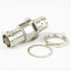 Bulkhead Isolated Ground BNC Female (Jack) to BNC Female (Jack) Adapter, Nickel Plated Brass Body, High Temp, 1.2 VSWR - SM3419 - Fairview Microwave Inc.