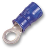 Terminal, Ring Tongue, 5.2Mm Crimp, Blue; Stud Size - Metric Amp - Te Connectivity - 25M0443 - Newark, An Avnet Company