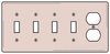 Standard Wall Plate -- NP48AL - Image