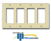 Allen Tel Four Gang Wall Plate - AT60-4 - TelephoneStuff.com