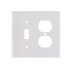 2-Gang 1 Toggle & 1 Duplex Combination Wall Plates, Thermosetting Standard Size Glossy Finish - 3061U - Suzhou Ele Mfg Co., Ltd.