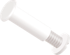 2 inch Standard Thin Post and Screw, HDPE, White - APPS2502000TW - ARKPLAS