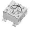 Res Cermet Trimmer 2K Ohm 20% 0.25W(1/4W) 1(Elec)/1(Mech)Turn 2.2mm (3.6 X 4.5 X 2mm) Gull Wing SMD T/R -- 535-PVG3G202C01R00 - Image