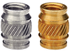 Heat Staking Insert, Symmetrical, Thru-Threaded - Metric -- ISB-M3 - Image