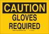 Brady B-302 Polyester Rectangle Yellow Personal Protection Equipment (PPE) Sign - 5 in Width x 3.5 in Height - Laminated - TEXT: CAUTION - 87770 - 754476-87770 - R. S. Hughes Company, Inc.