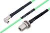 Temperature Conditioned SMA Male Right Angle to N Female Bulkhead Low Loss Cable 12 Inch Length Using PE-P142LL Coax - PE3M0157-12 - Pasternack