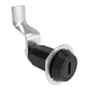 VISE ACTION® Compression Latch, Large Size, Slotted Recess, Aluminum Alloy, Hard Anodized, Black, 56 mm  Grip - E3-129-1859 - Southco