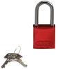 Red Aluminum Padlock - 99615 - Brady Corporation