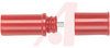 Connector; Banana Plug; 15 A (Max.); Red; Brass, Nickel Plated Contact; 80 degC - 70197218 - Allied Electronics, Inc.