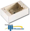 Legrand - Ortronics Single Gang Surface Mount Box, Low.. - OR-40300061 - TelephoneStuff.com