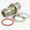 Hermetically Sealed SC Female (Jack) to SC Female (Jack) Bulkhead Adapter, Nickel Plated Brass Body, 1.35 VSWR -- SM3827 - Image