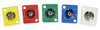 Tecnec Recessed Panel Mount RCA Barrel Female To Female Green - RE-PFBL GN - Visual Sound, Inc.