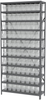 Shelving, Steel Shelving Kit, 12x36x79, 80 Bins - AS1279040SC - Akro-Mils, Inc.
