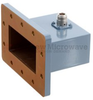 WR-340 to Type N Female Waveguide to Coax Adapter CPR-340F with 2.2 GHz to 3.3 GHz F Band in Aluminum, Paint - FMWCA1066 - Fairview Microwave Inc.