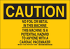 Brady B-401 Polystyrene Rectangle Black Machine & Equipment Sign - 14 in Width x 10 in Height - 129184 - 754473-78229 - R. S. Hughes Company, Inc.