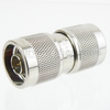 75 Ohm N Male (Plug) to N Male (Plug) Adapter, Nickle Plated Brass Body - SM4015 - Fairview Microwave Inc.