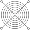 120mm Wire Form Fan Guard, Bright Nickel Chrome Finish - 8213 - Qualtek Electronics Corp.