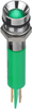 Led Panel Mount Indicator, Green, 8 Mm, 12 Vdc, 20 Ma, 60 Mcd, Ip67 Rohs Compliant Apem - 58Y5170 - Newark, An Avnet Company