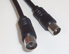 Audio / Video Cable Assembly, Tv, Coaxial Plug, Tv, Coaxial Socket, 6.5 Ft, 2 M, Black Pro Signal -- 70C6055
