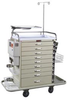 Classic Nine Drawer Pediatric Resuscitation Cart Super .. - 6411PEC - Harloff Company, Inc. (The)