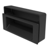 Flush Pull, 1.8 - 3.3 mm  Door thickness, Screw Mount, UL94-V0, ABS Plastic, Black -- P1-33 - Image