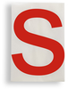 ToughStripe Die-Cut Red Letter S - 121801 - Brady Corporation