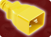 IEC-60320-C20 YELLOW to IEC-60320-C13 YELLOW HOME // Power Cords // IEC/Jumper Power Cords // Colored - 5345.024Y - Quail Electronics