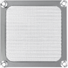 92mm Aluminum & Stainless Steel Fan Filter, Stainless Steel - 06362-SS - Qualtek Electronics Corp.