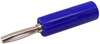 Banana Plug, 10A, Screw, Blue; Gender Deltron Components - 45M6886 - Newark, An Avnet Company