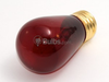 11 Watt, 130 Volt S14 Transparent Red Sign/Indicator Bulb -- B701711 - Image