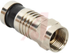 F RG6 COMPRESSION CONNECTOR. NICKEL PLATE. 10 PC. CLAMSHELL. -- 70069479