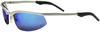 3M OCC 11444-00000-10 Polycarbonate Standard Safety Glasses Blue Mirror Lens - Silver Frame - Half Frame - 078371-62366 - 078371-62366 - R. S. Hughes Company, Inc.