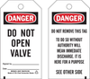 Brady B-851 Black / Red on White Polyester Equipment Safety Tag - 3 in Width - 5 3/4 in Height - 65357 - 754473-65357 - R. S. Hughes Company, Inc.